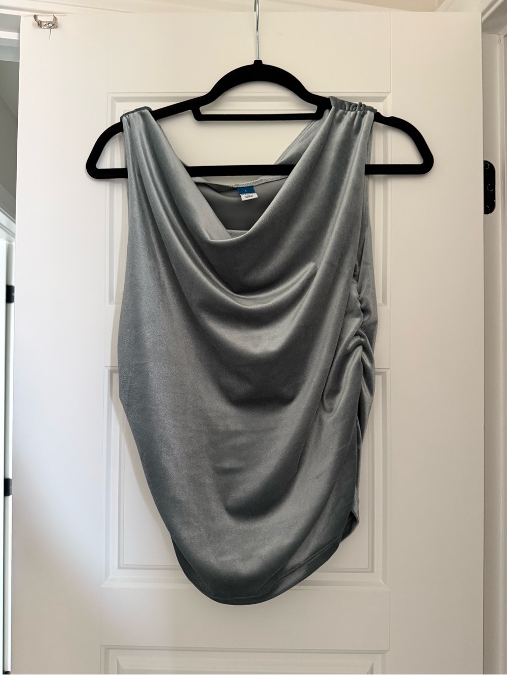 Old Navy Draped Cowl Neck Camisole - Silver Gray